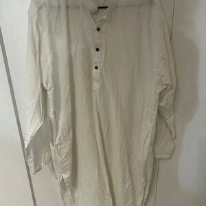 Khaadi Cream Button-Front Henley unisex